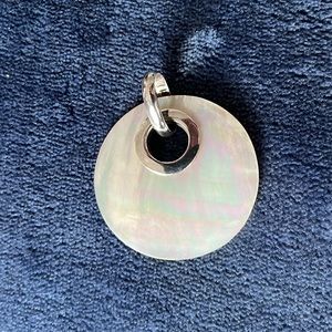 Silpada abalone necklace pendant slide